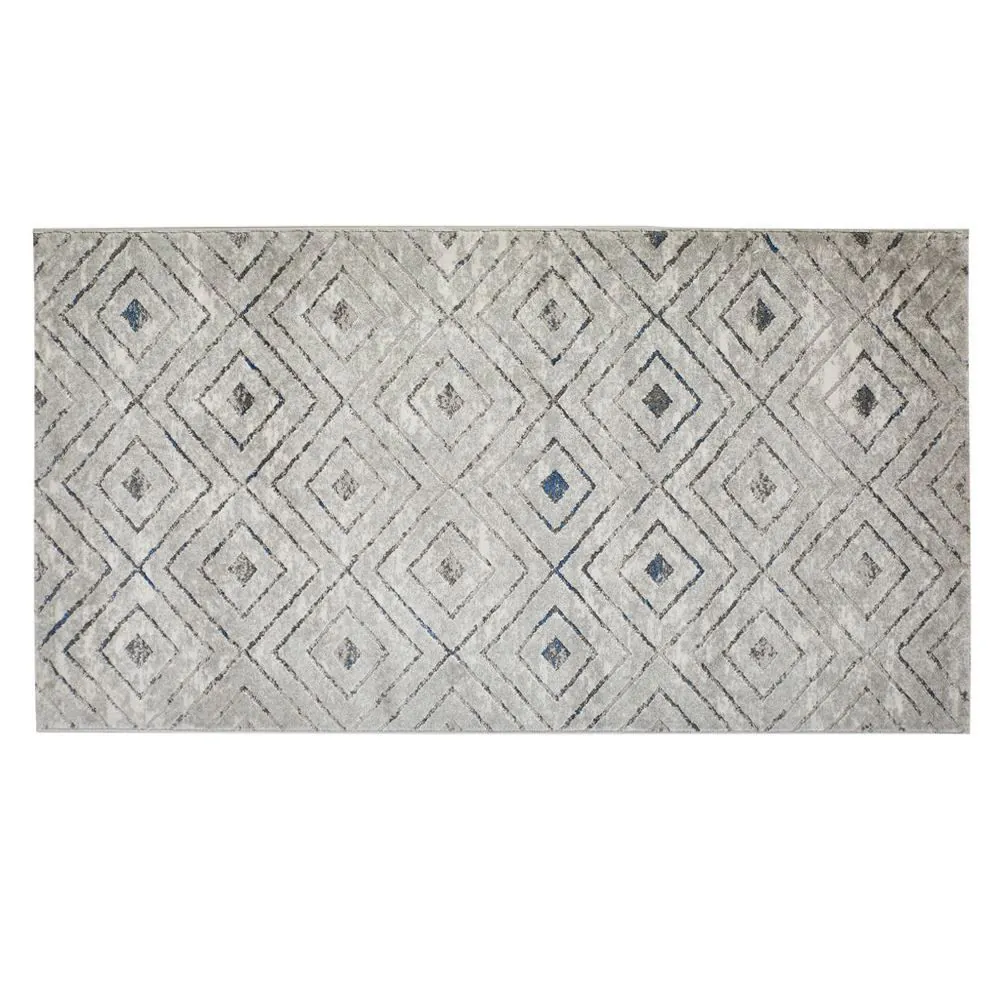 Tapete Passadeira Berlim 80Cmx1,50 m - Cinza B8559