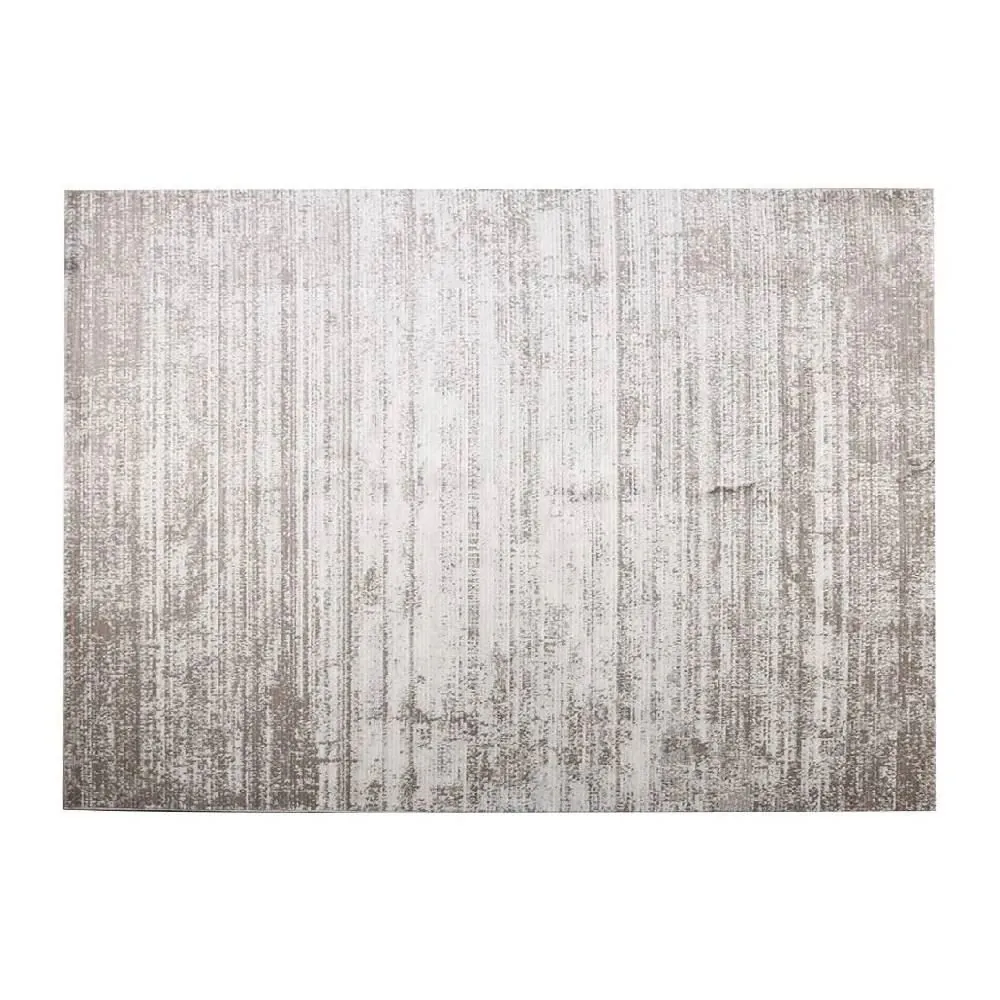 Tapete para Quarto e Sala 1,40X2,00M Platinium - Listras Cinza e Bege