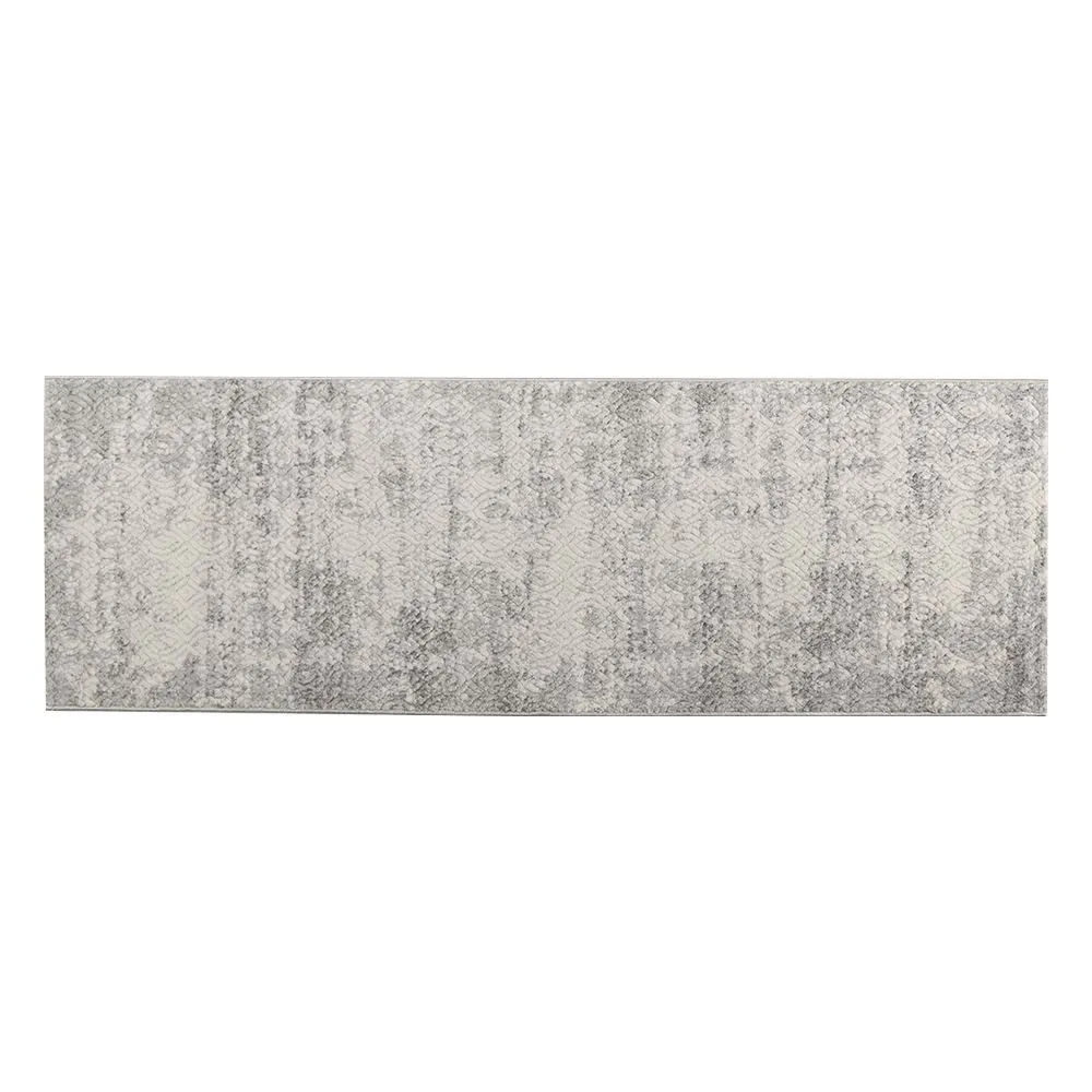 Tapete para Quarto e Sala 60Cm X 1,80M Platinium - Cinza Losango