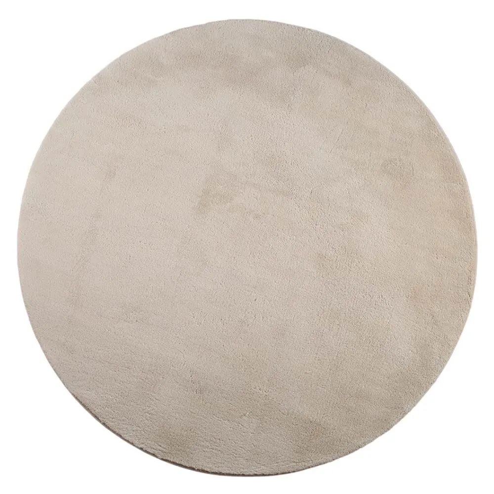 Tapete Redondo para Quarto e Sala 1,60X1,60M Classic - Bege