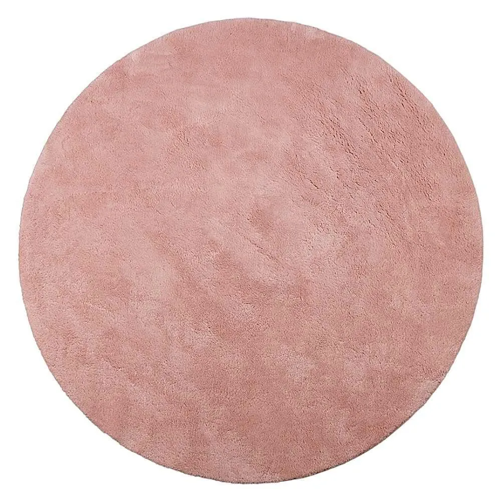 Tapete Redondo para Quarto e Sala 1,60X1,60M Classic - Rosa