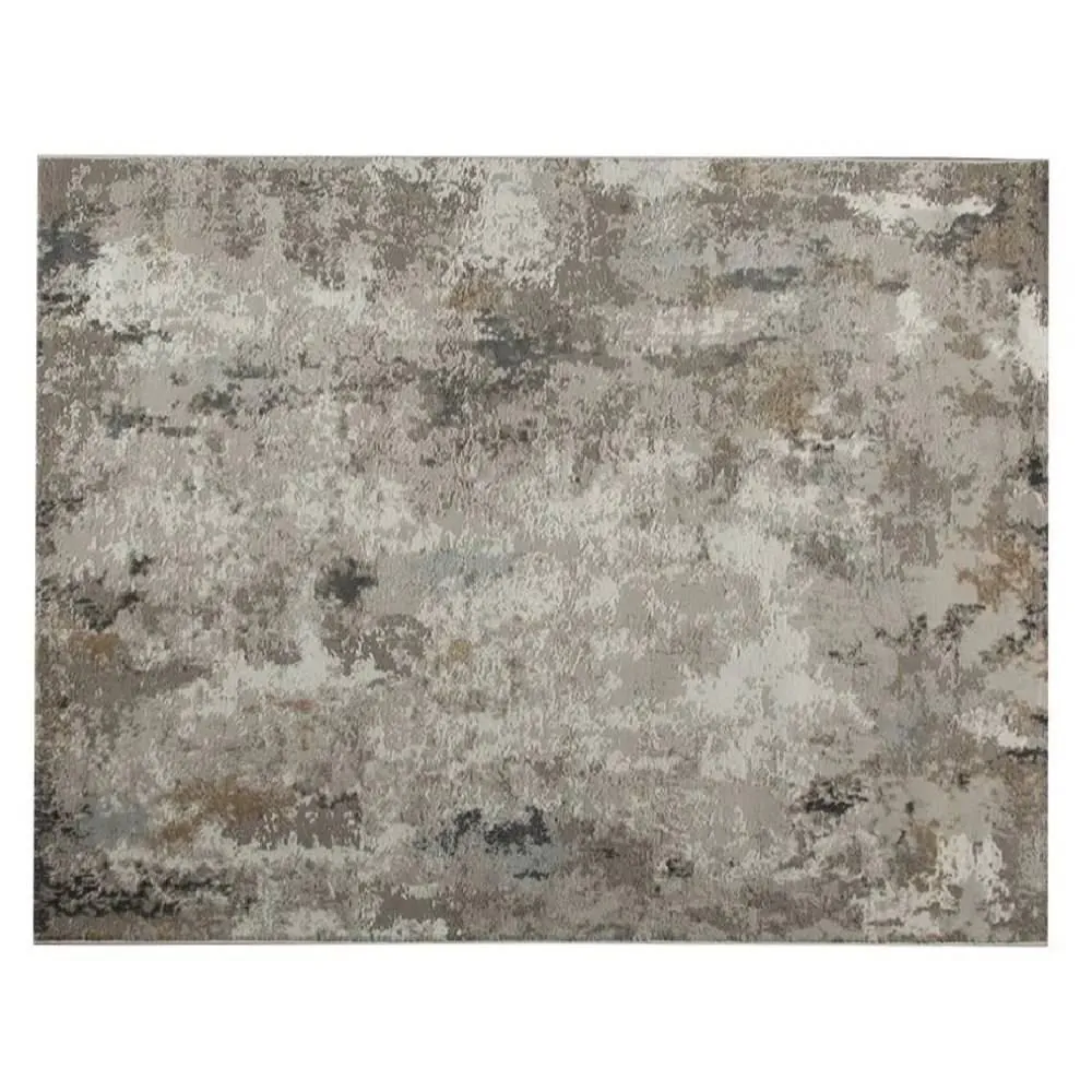 Tapete para Quarto e Sala 2,50X3,00 m Shiraz - Bege e Cinza