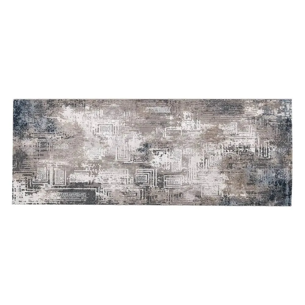 Tapete Passadeira Toscana 67Cm X 1,80M - Cinza Marinho