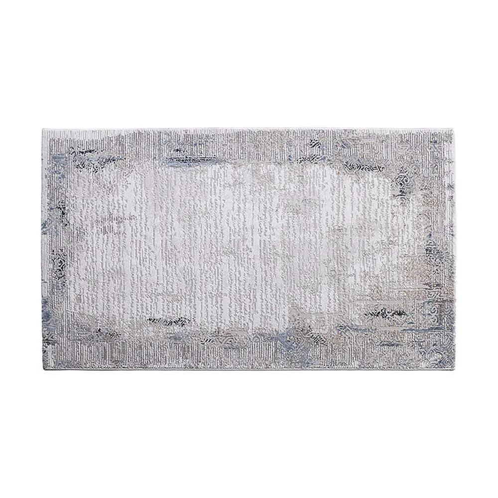 Tapete para Quarto e Sala Toscana 80Cm X 1,50M Toscana - Cinza Azul
