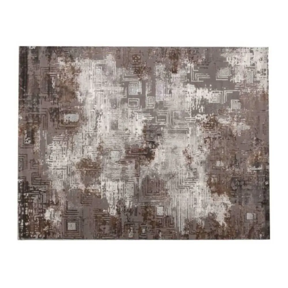 Tapete para Quarto e Sala 2,00 X 2,50M Toscana - Cinza e Bege