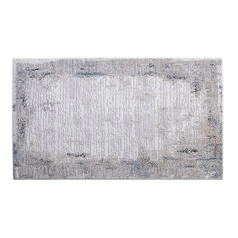 Tapete para Quarto e Sala 60Cm X 1,00M Toscana - Cinza Azul