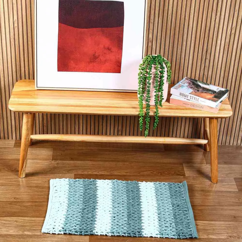 Tapete para Sala Tresse 45X75 Cm - Verde