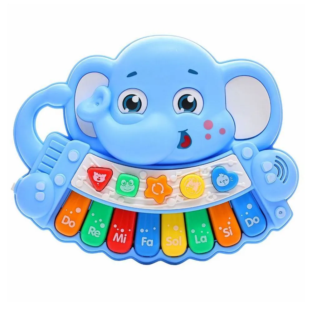 Teclado Bichinho Musical Azul Toys - HBR0403