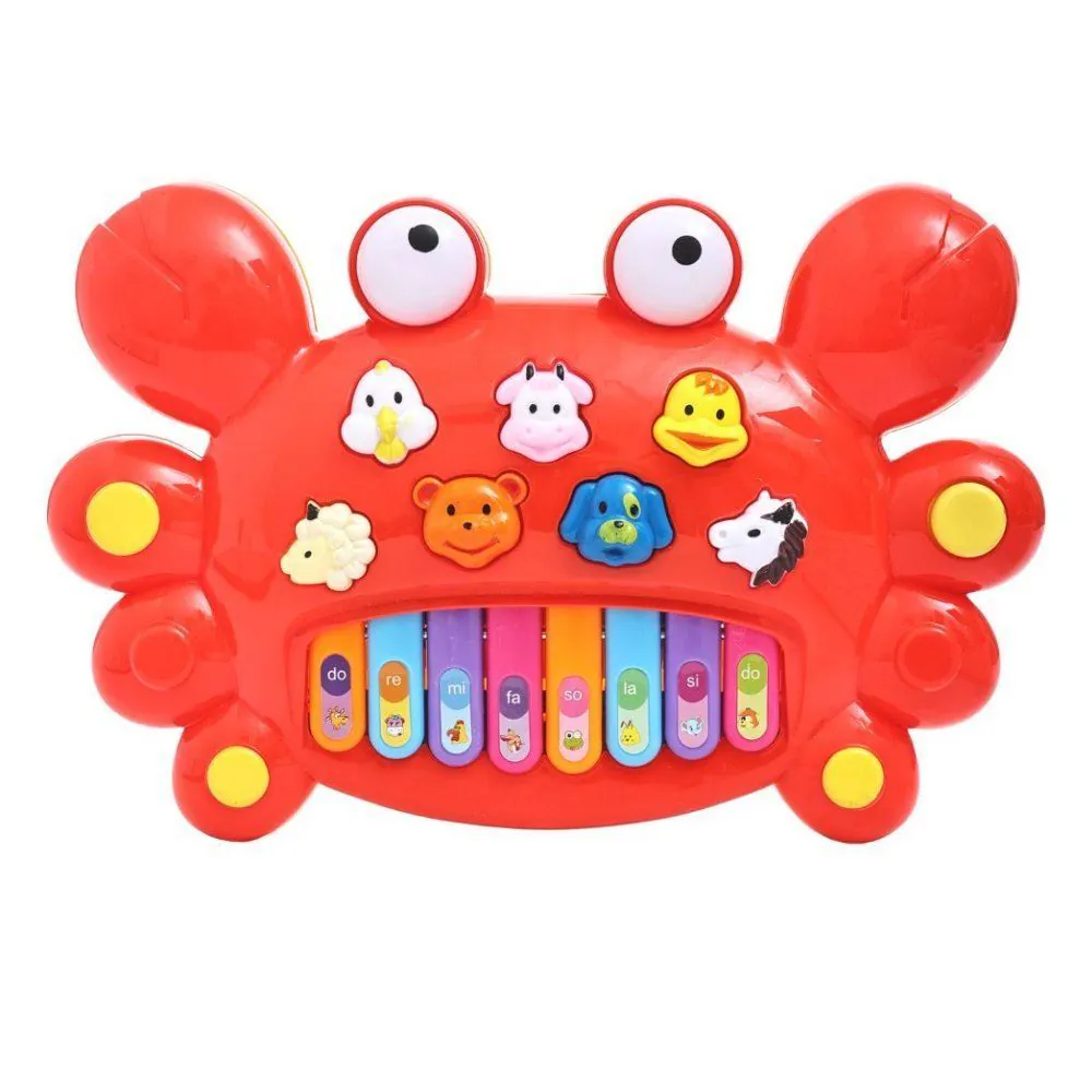 Teclado Musical Siri Vermelho Baby - HBR0421