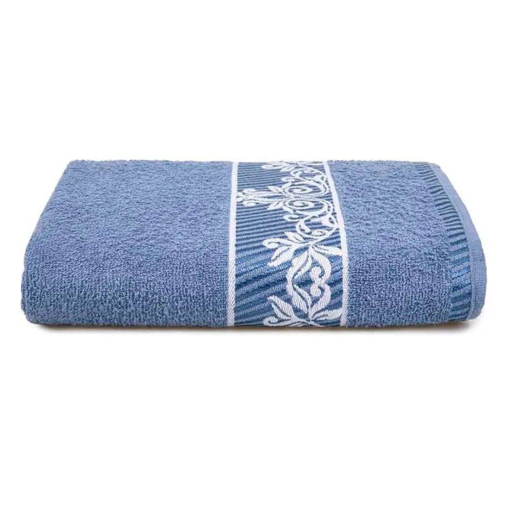 Toalha de Banho 100% Algodão Botanic - Azul Oceano