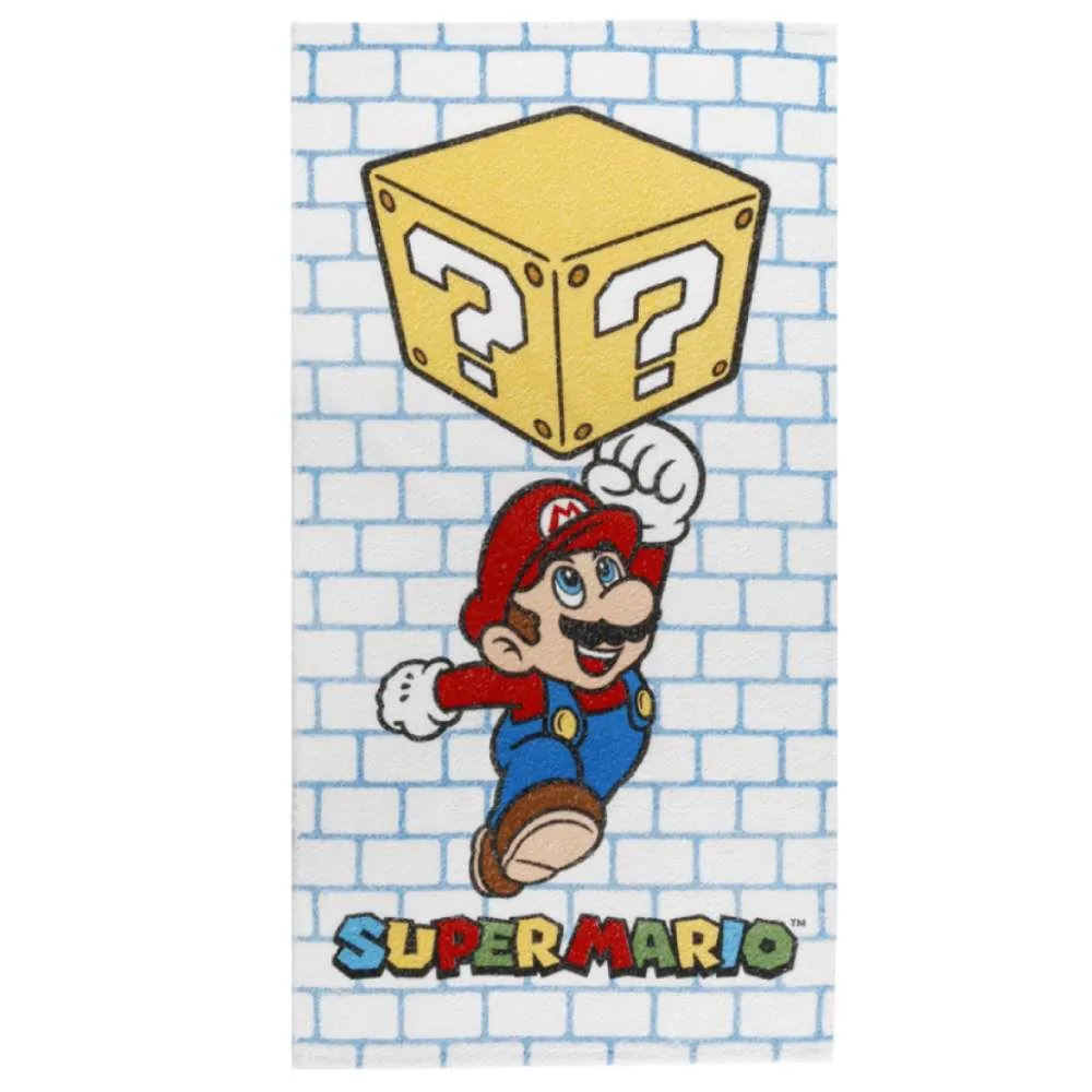 Toalha de Banho Felpuda Infantil Lepper - Super Mario