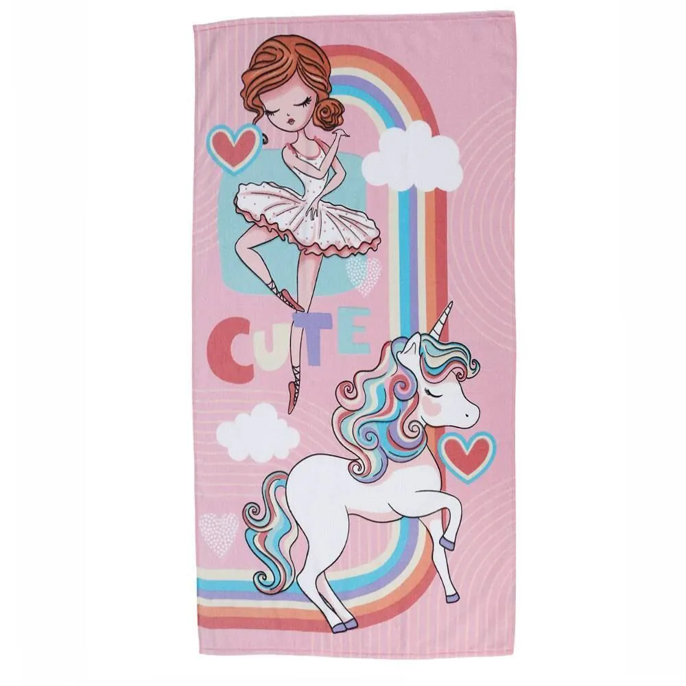 Toalha de Banho Infantil Felpuda Estampada Kids - Fantasia