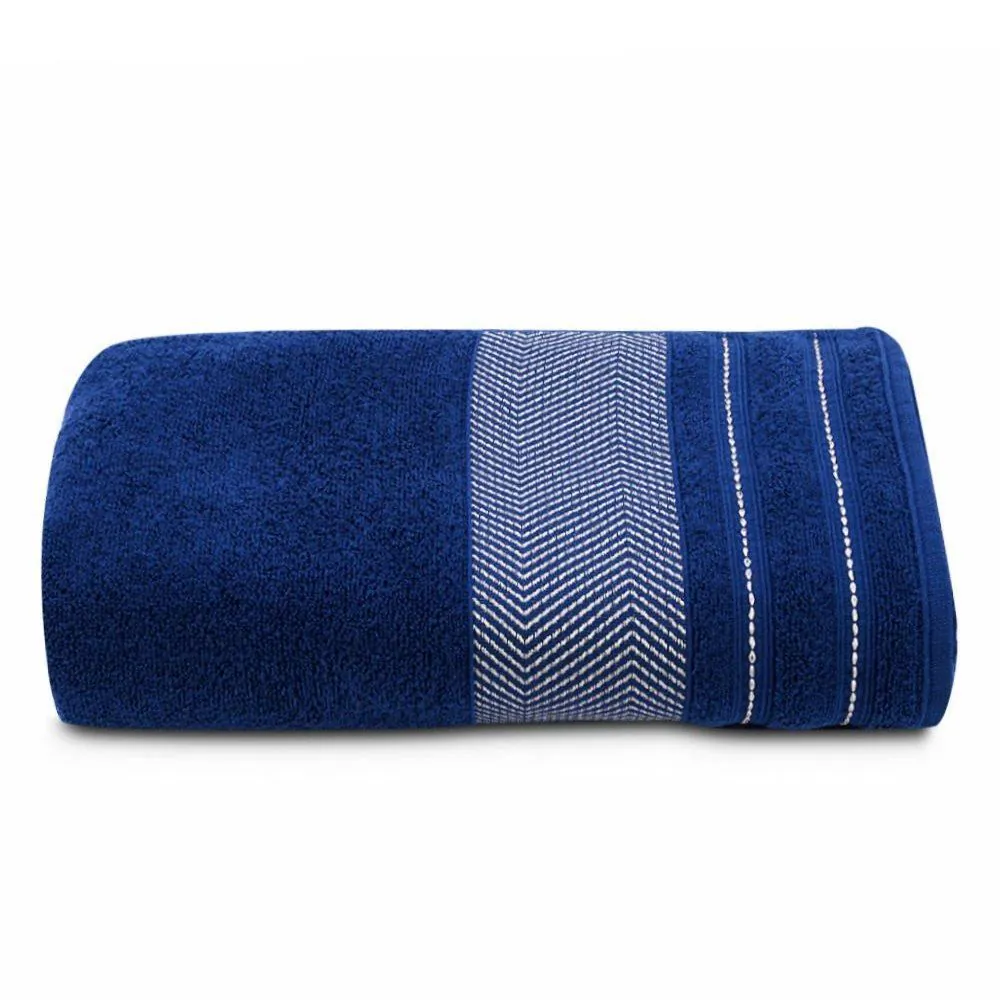 Toalha de Banho 100% Algodão Lisboa - Azul Naval