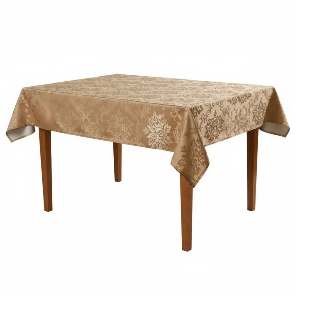 Toalha de Mesa 1,35M X 2,10M Elegance - Arabesco Kaki