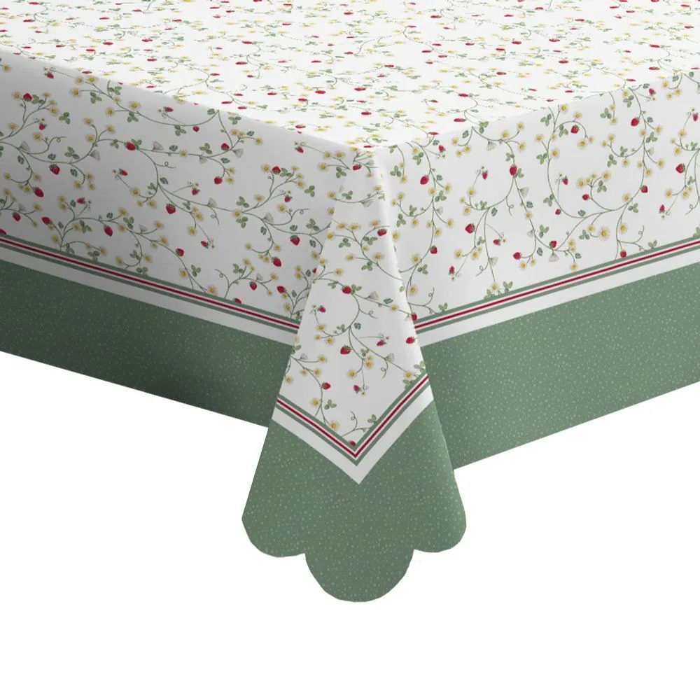 Toalha de Mesa 1,40 X 1,40 m Estampada - Morangos