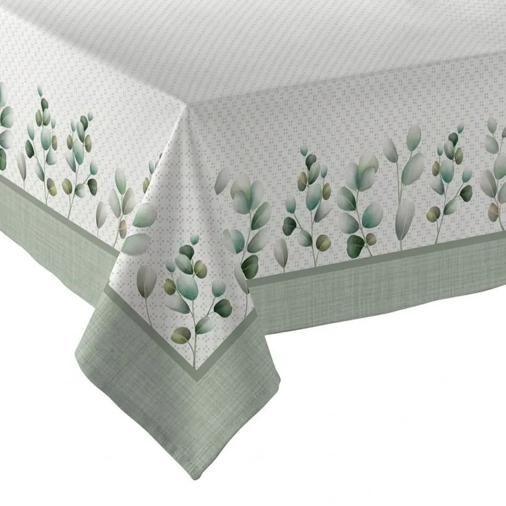 Toalha de Mesa 1,40X2,10M Clean Renova Döhler - Folhas Verdes