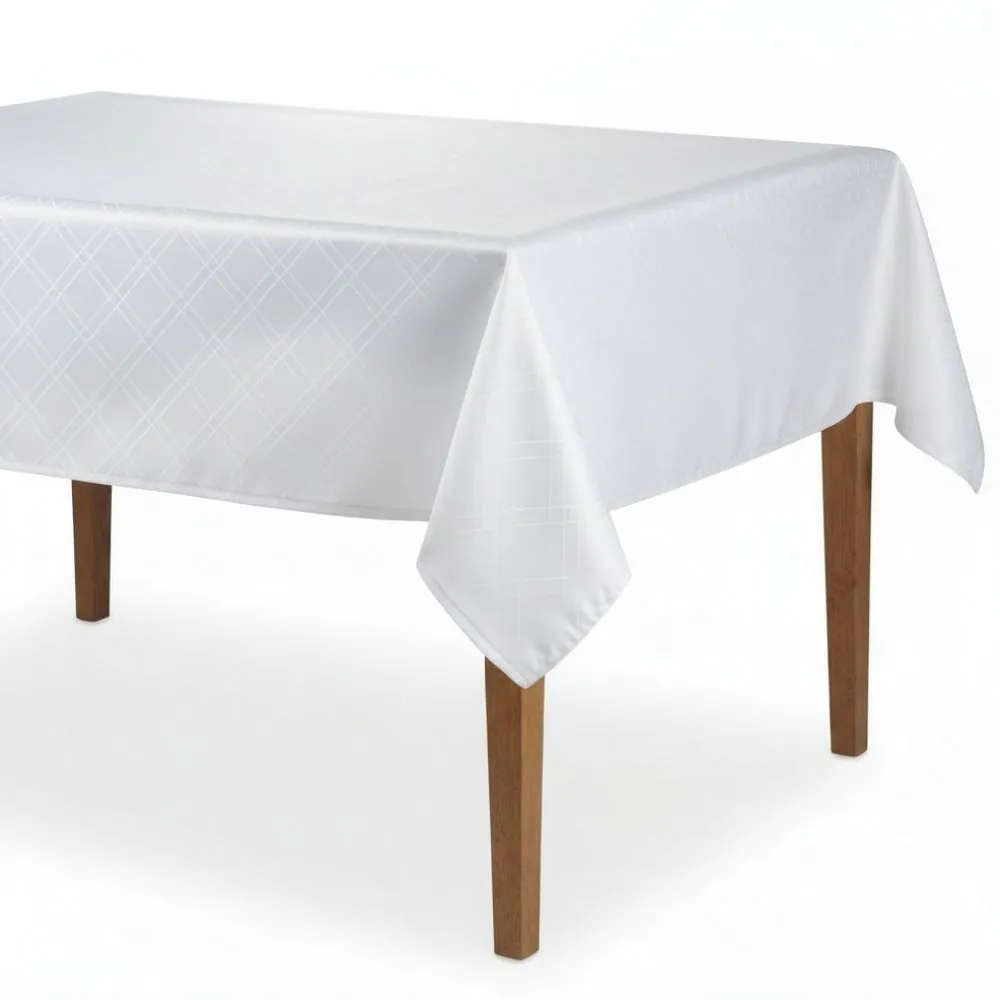 Toalha de Mesa 1,40X2,10 m Requinte Döhler - Branco TJ-5795