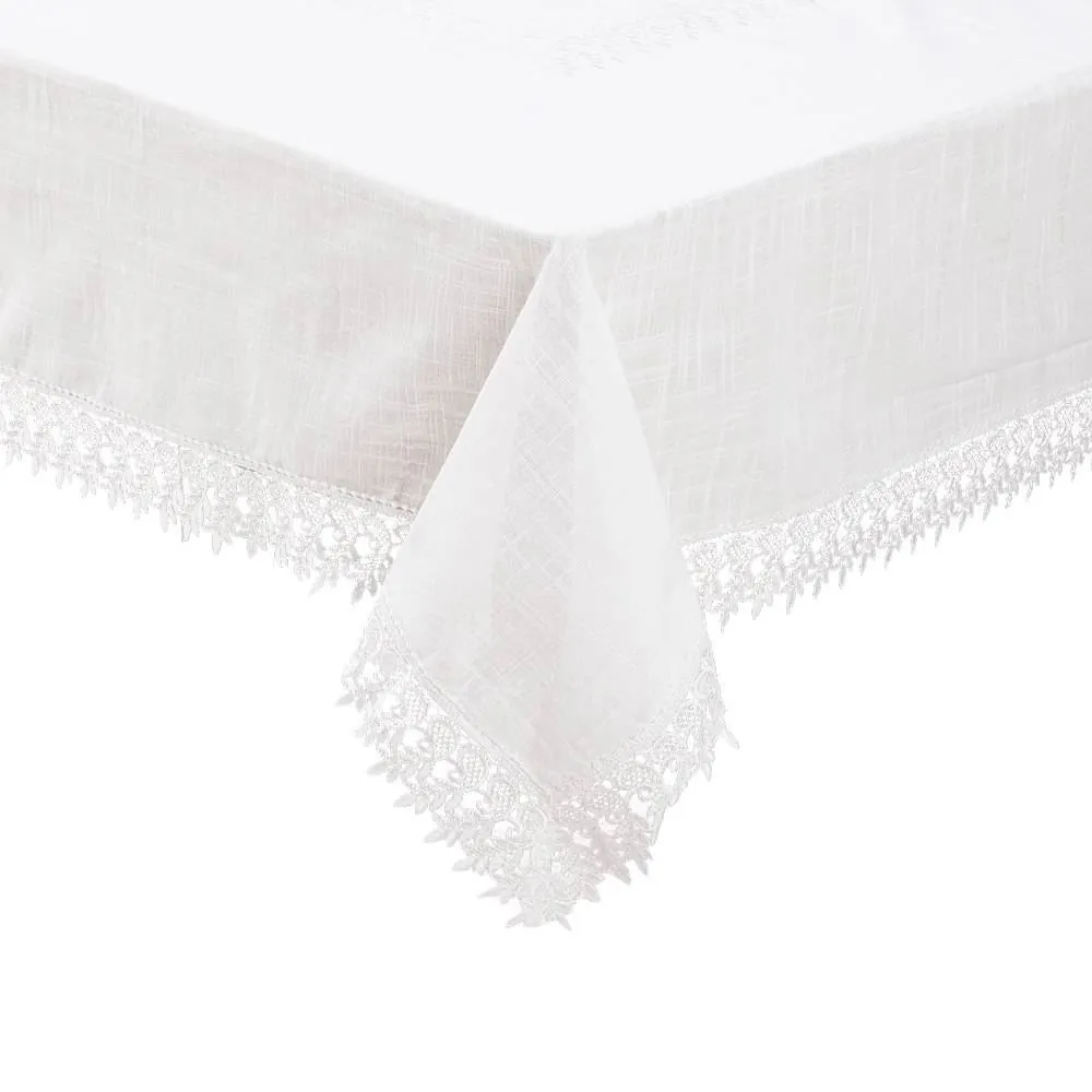 Toalha de Mesa 1,60X1,60 m Renda Guipir - Veneza