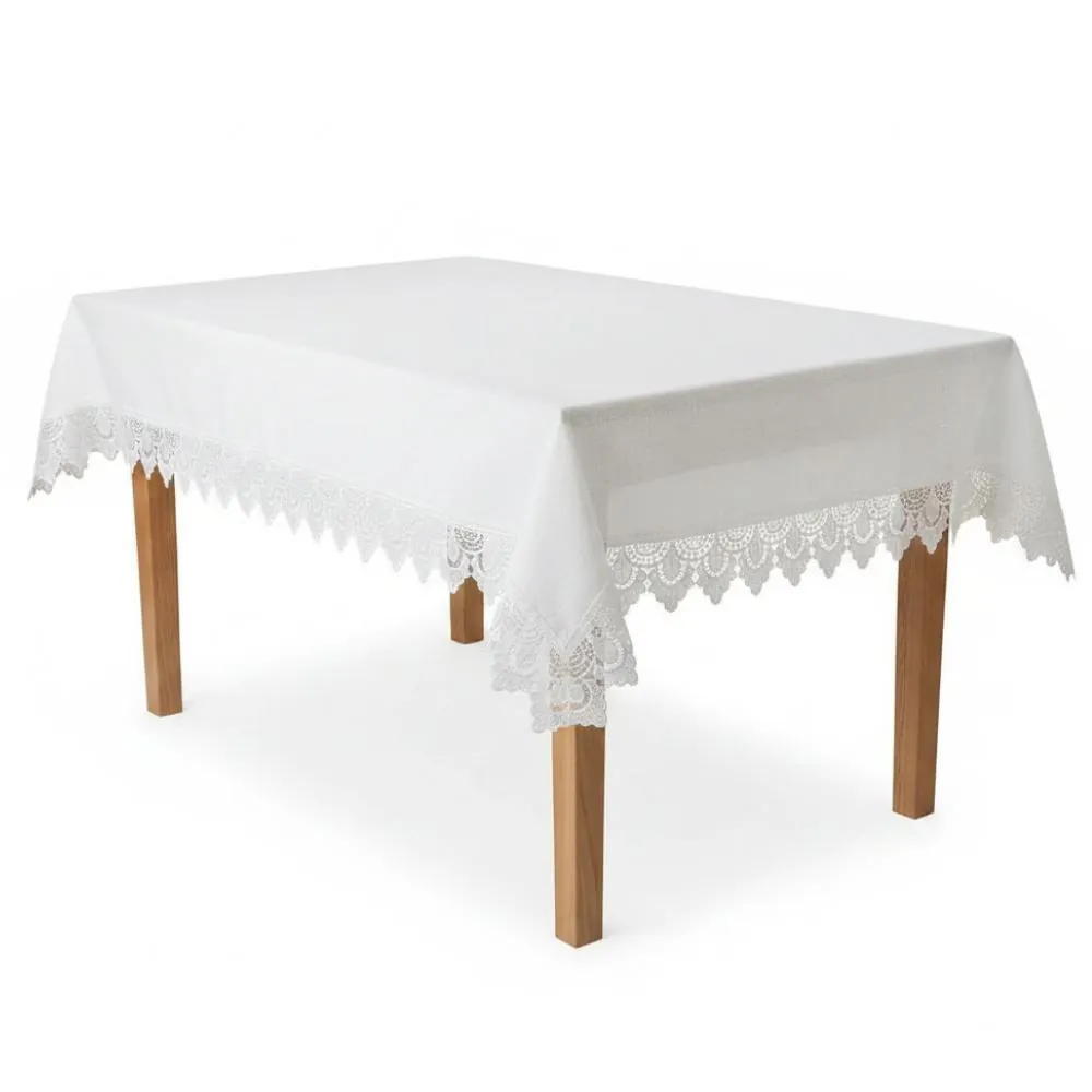Toalha de Mesa 1,60M X 2,50M Renda Guipir - Paris
