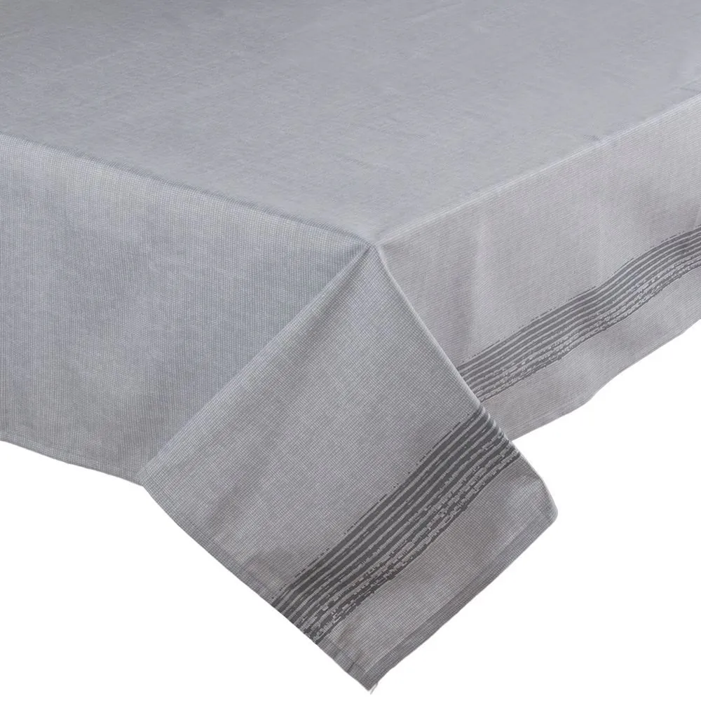 Toalha de Mesa 1,40 X 1,40 m Clean Döhler - Listra Cinza