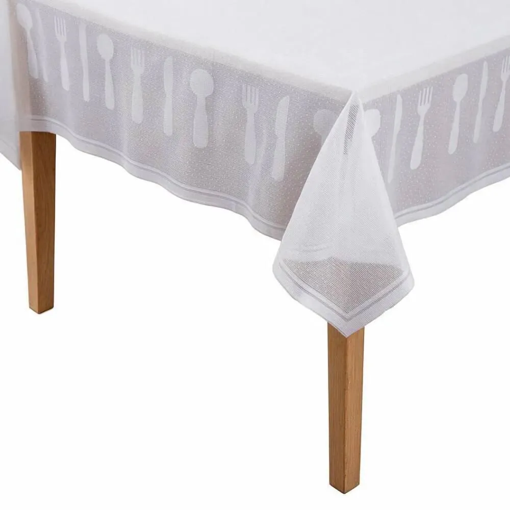 Toalha de Mesa Retangular 150X220m Madri - Branco