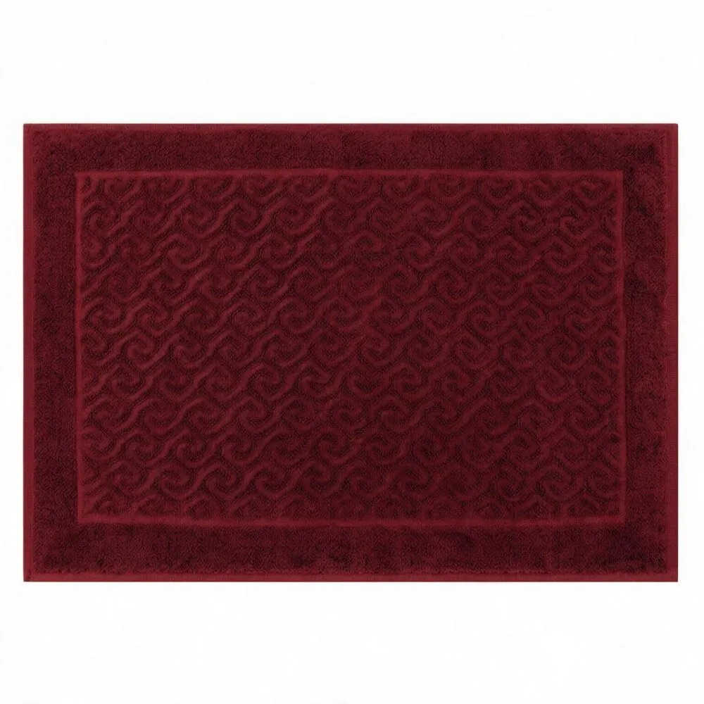 Toalha de Piso para Banheiro 45X68cm Spazio - Bordô