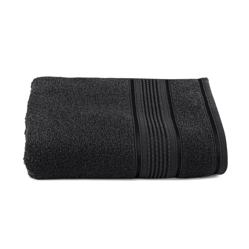 Toalha de Rosto 85% Algodão Cannes - Preto
