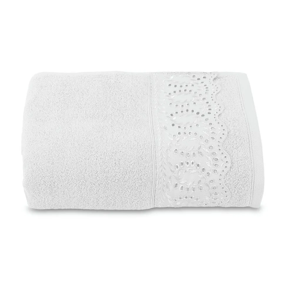 Toalha de Rosto 100% Algodão Imperial - Branco