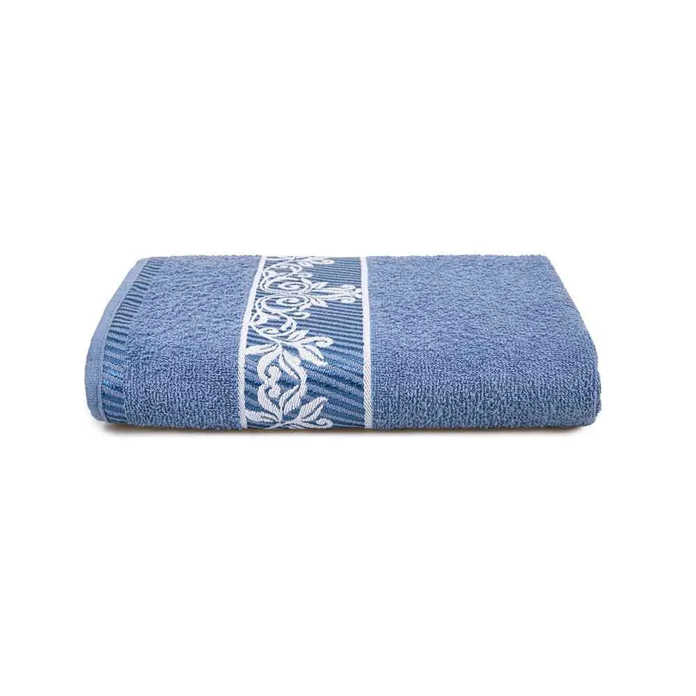 Toalha de Rosto 100% Algodão Botanic - Azul Oceano