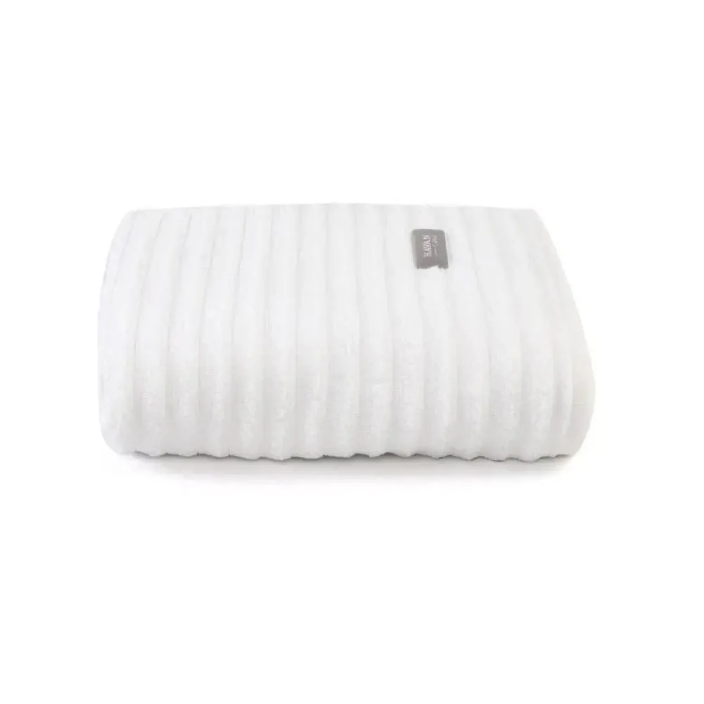 Toalha de Rosto 100% Algodão Wave 1 Pç - Off White