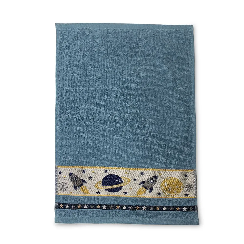 Toalha Lavabo 32Cm X 45Cm Kids - Azul Veleiro
