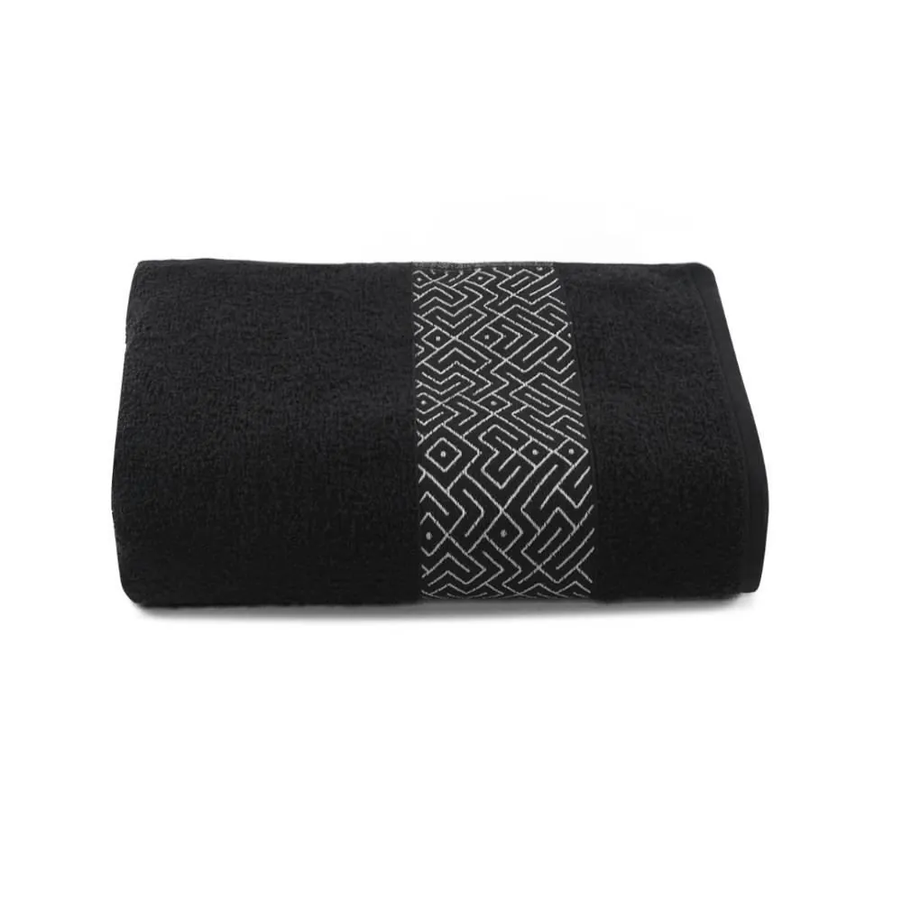 Toalha de Rosto 100% Algodão Tokyo - Preto