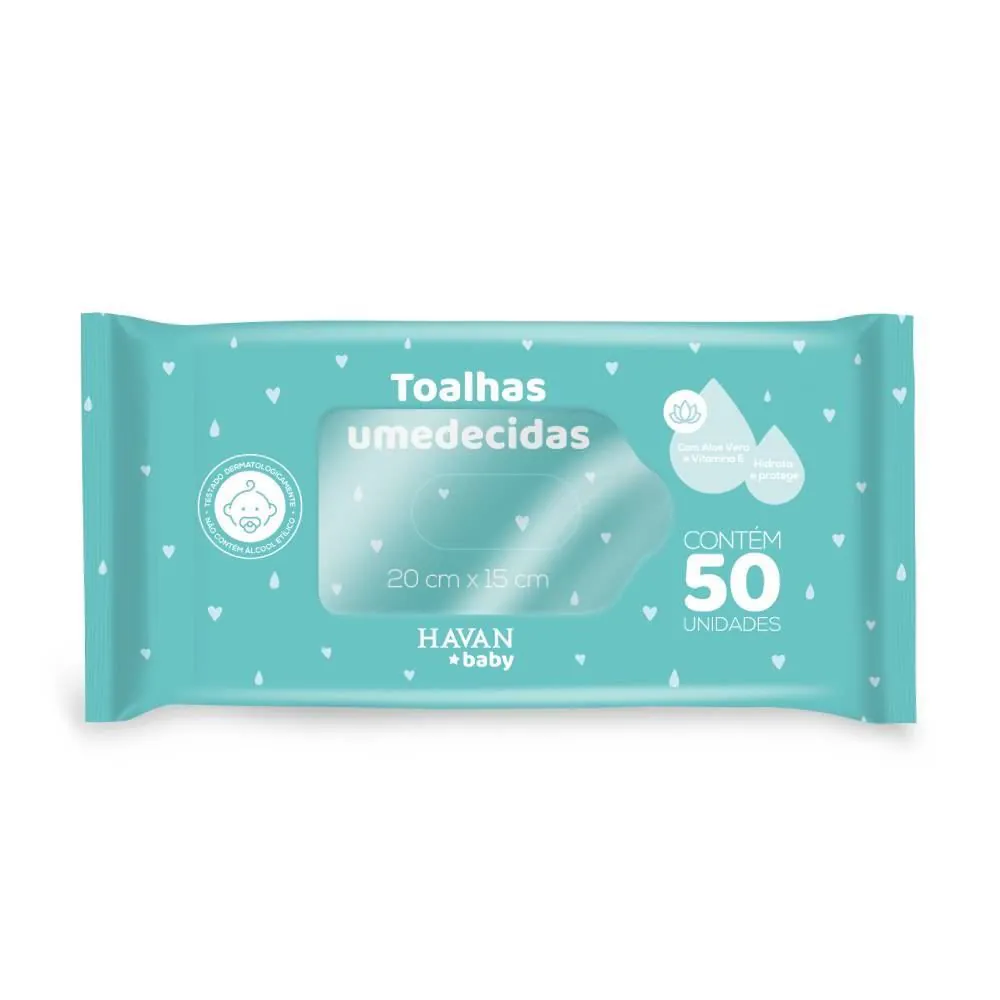 Toalhinhas Umedecidas Flowpack 50 Unidades Yoyo Baby - Verde