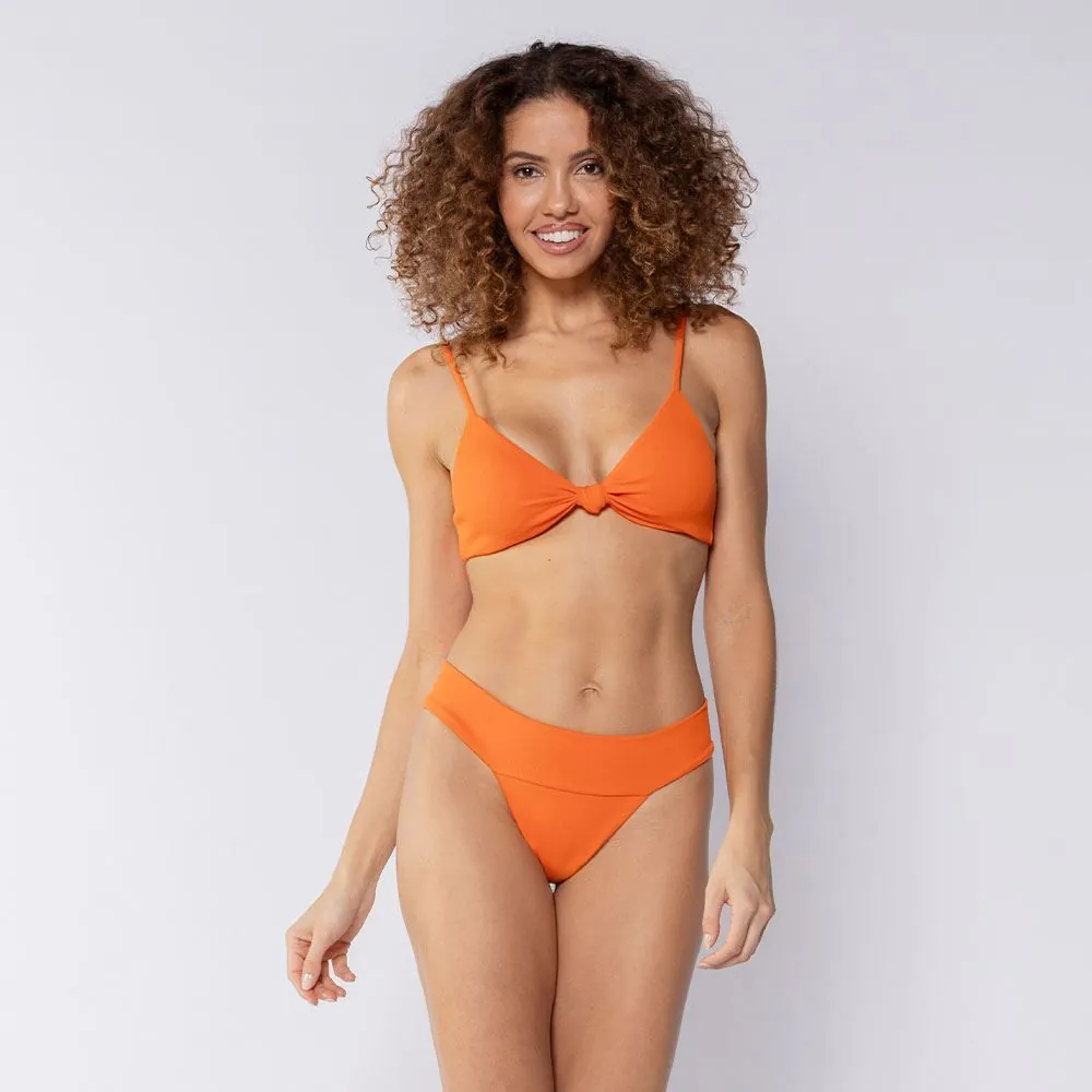 Top Biquíni Nó Patricia Foster Laranja