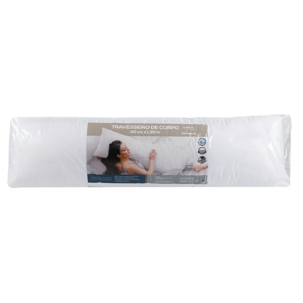 Travesseiro de Corpo 40Cm X 1,30M by Altenburg - Branco