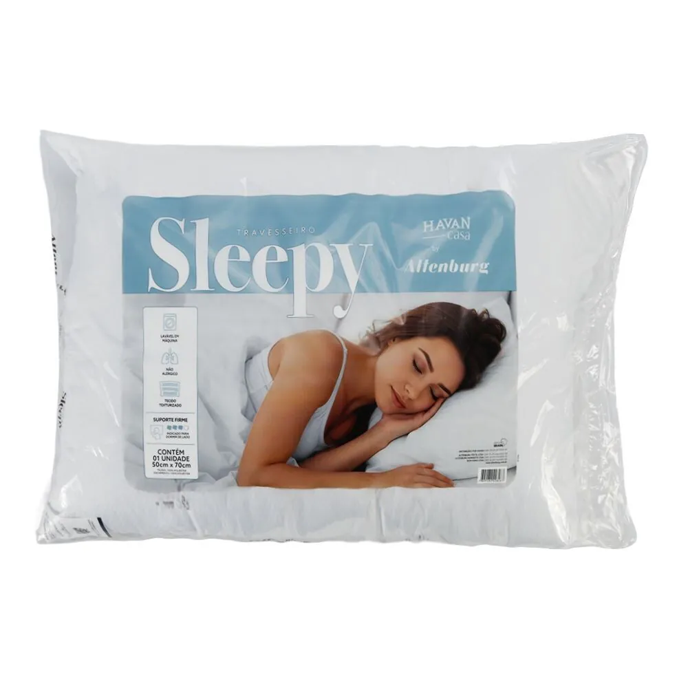 Travesseiro Sleepy 50Cm X 70Cm by Altenburg - Branco