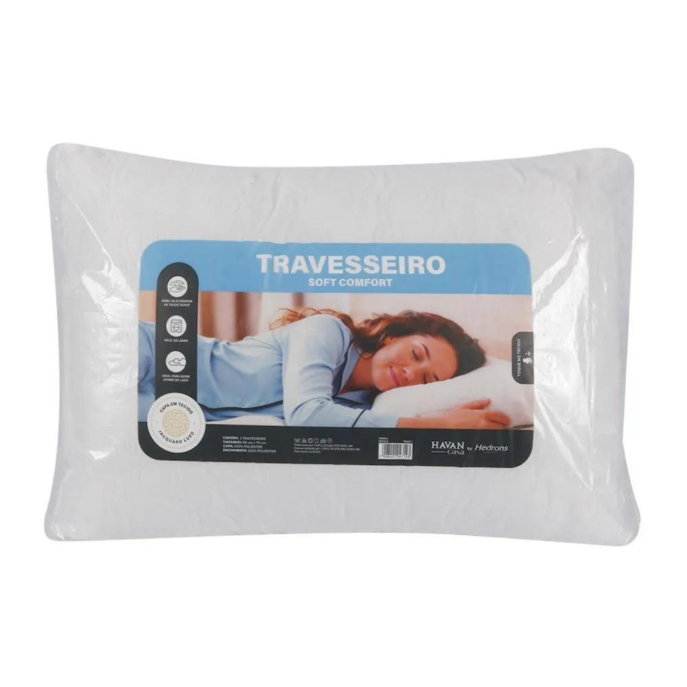 Travesseiro Soft Comfort by Hedrons - Branco