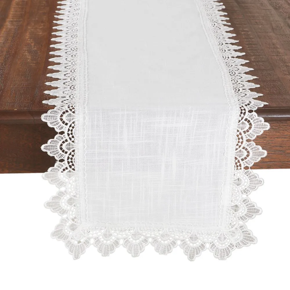 Trilho de Mesa 40 X 170 cm Renda Guipir - Paris
