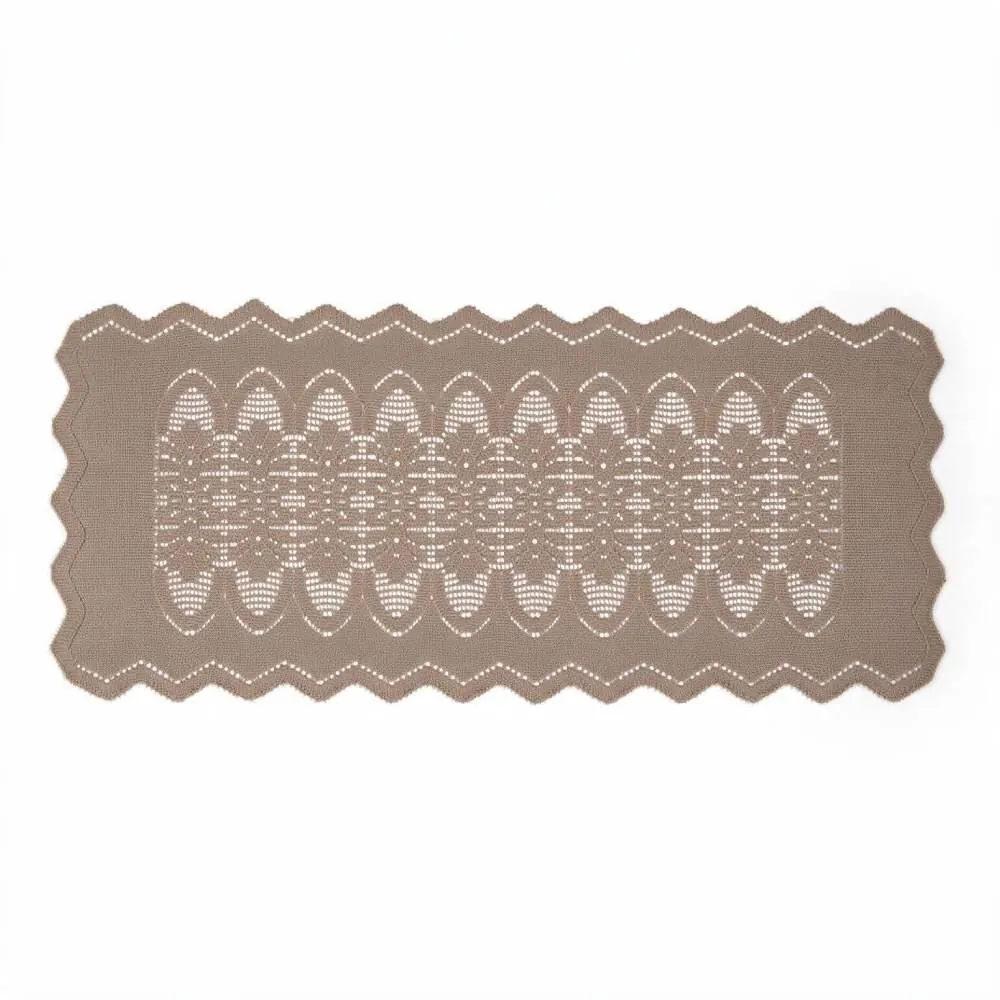 Trilho de Mesa 50Cm X 1,25M Arabesco - Taupe