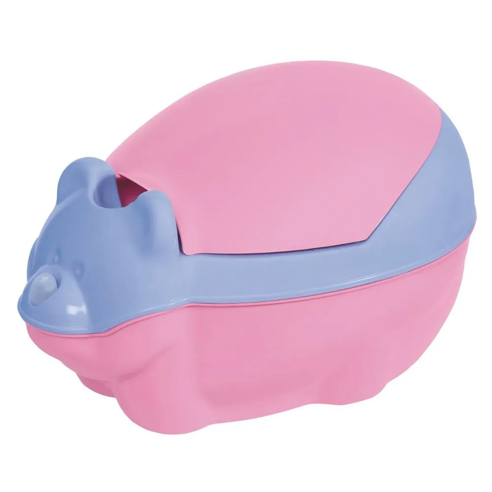 Troninho Infantil Higiênico com Função Musical Tutti Baby - Rosa Bebe