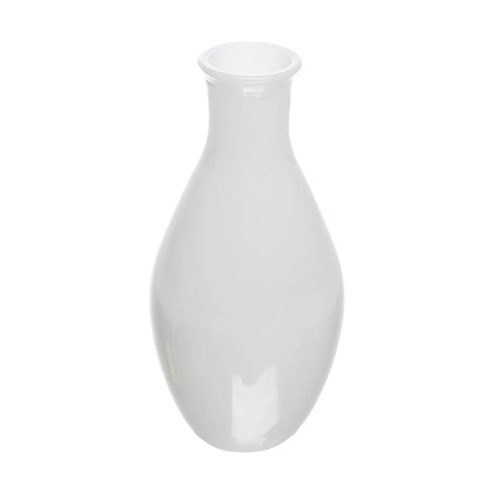 Vaso de Vidro Dália 14,5Cm Lyor - Branco