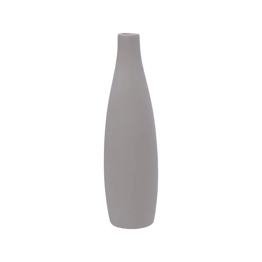 Vaso de Cerâmica Cinza Gemini Hauskraft - 24 Cm