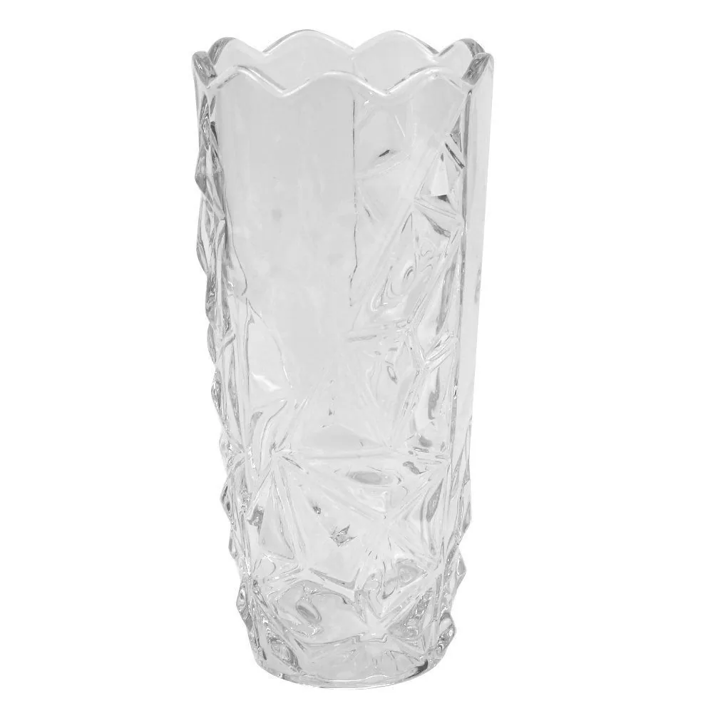 Vaso de Vidro Diamond - 29,3cm