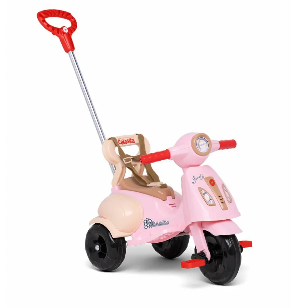 Triciclo Infantil Vespita Amalfi Passeio e Pedal Calesita - 1069