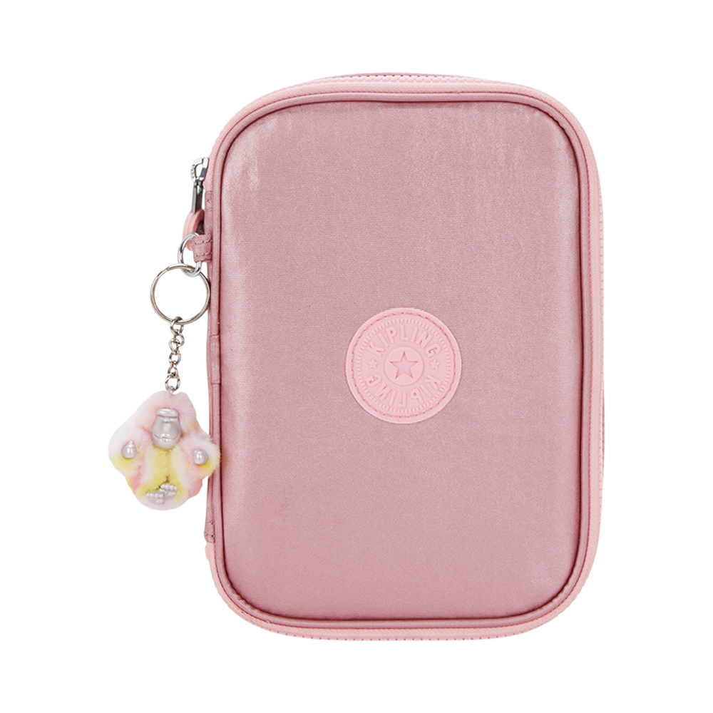 Estojo Kipling 100 Pens Bronze Pink Met