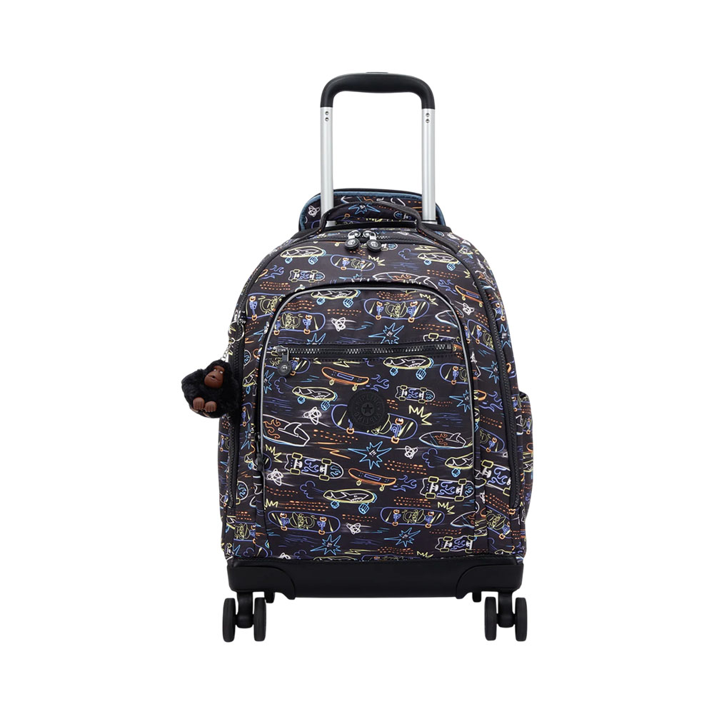 Mochila com Rodas Kipling New Zea Neon Skate