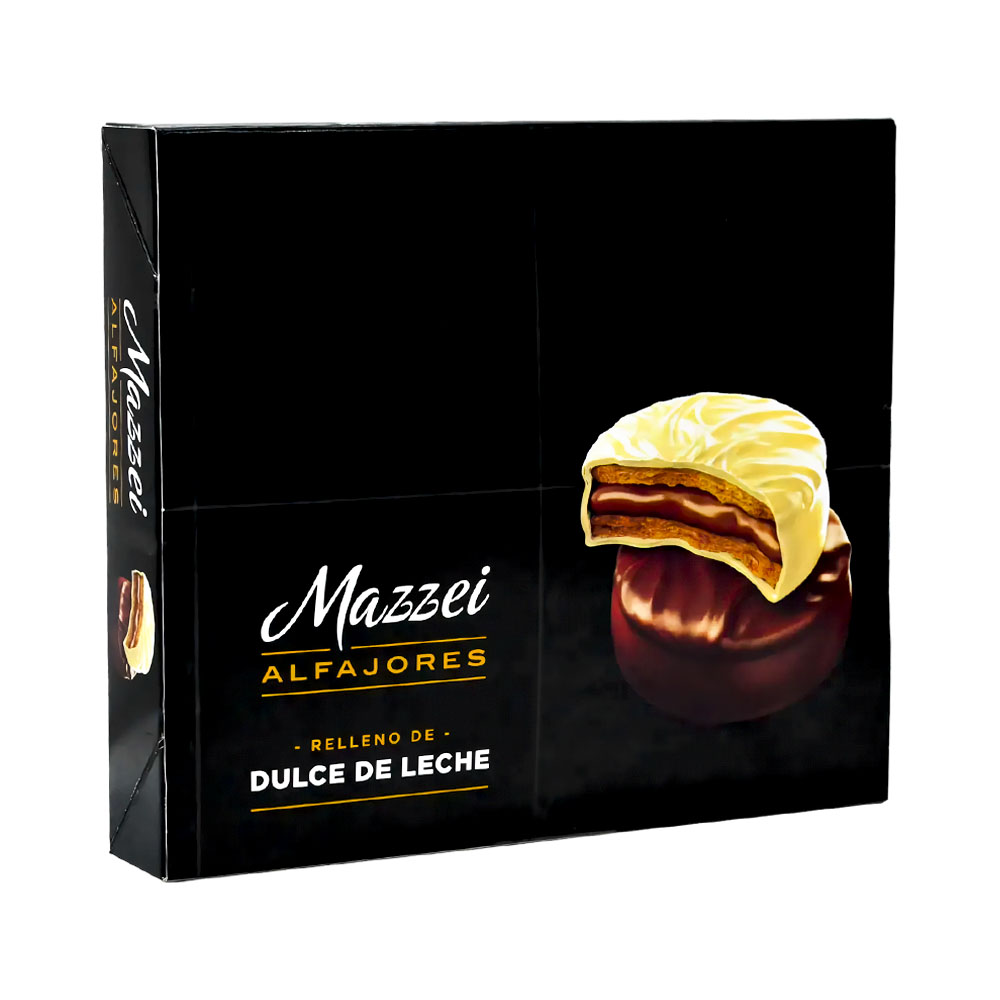 Alfajor Mazzei Mista Doce de Leite 12 Unidades 50GR