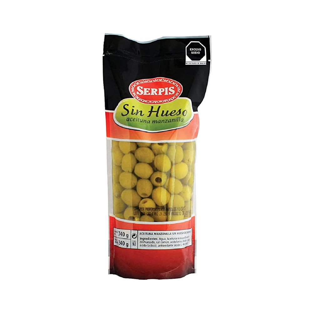 Azeitona Sem Caroço Serpis 740G