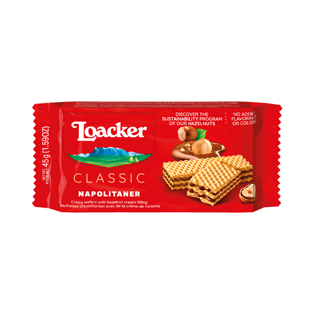 Biscoitos Loacker Classic Napolitaner 45GR