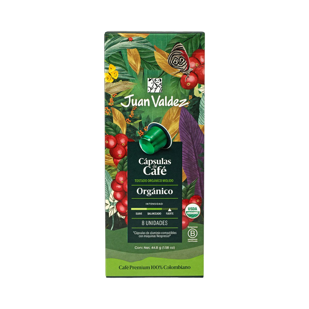 Café em Cápsula Juan Valdez Orgânico 8 Unidades 45GR